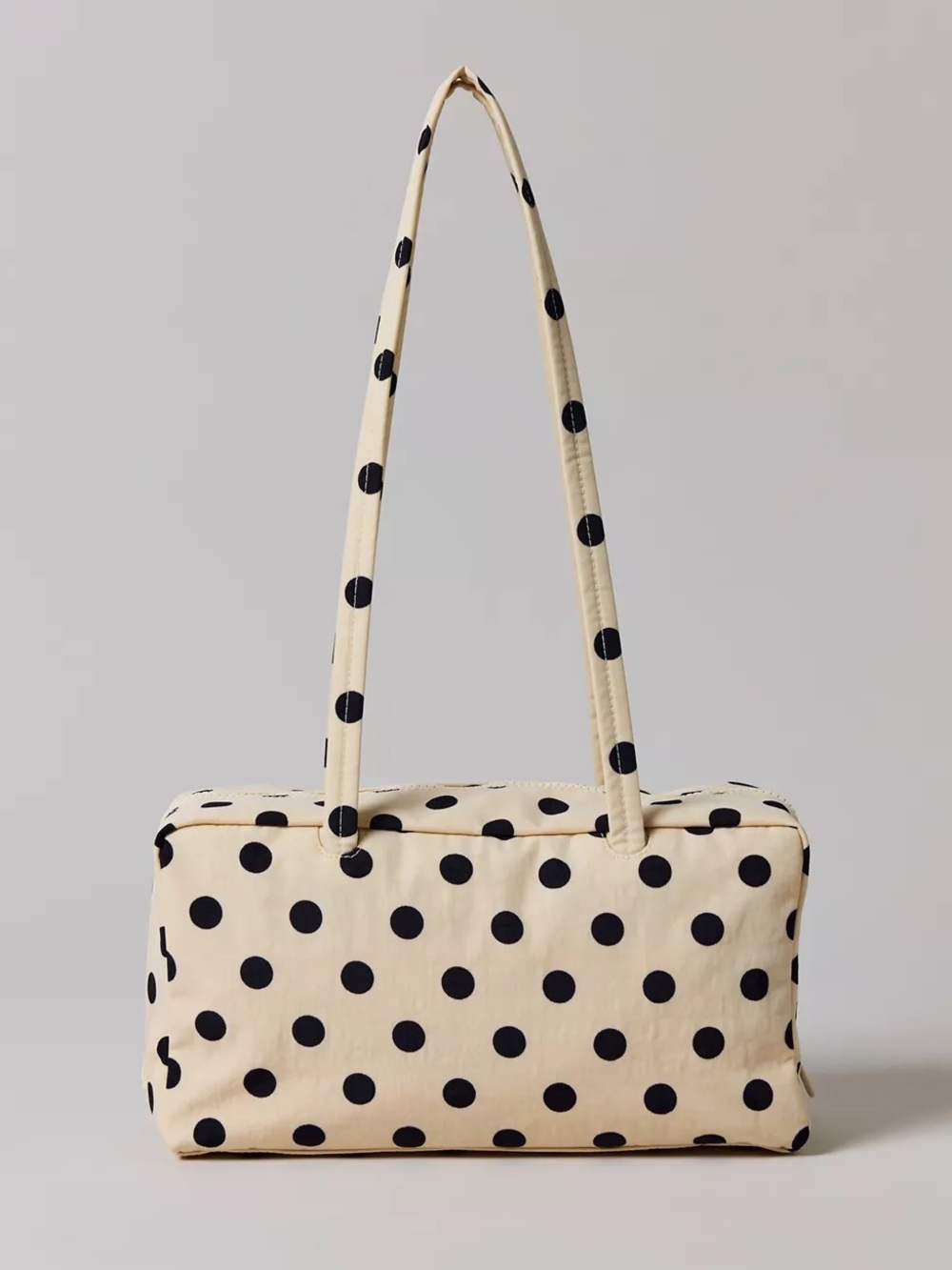 Baggu Polka Dot Bowler Bag Cream Black Urban Outfitters New with Tags - Picture 9 of 12